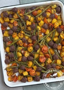 Bakplaat mix honig Aardappel, boon, gehakt.jpg