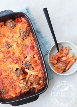 Pasta - ovenschotel met gehakt.JPG