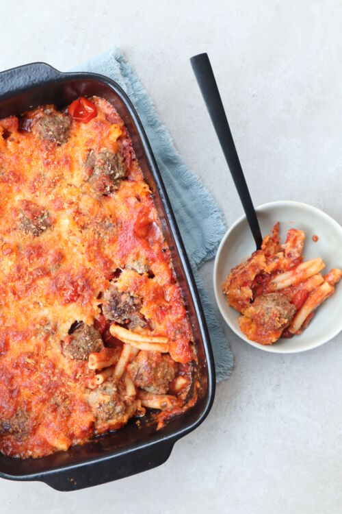 Pasta - ovenschotel met gehakt.JPG